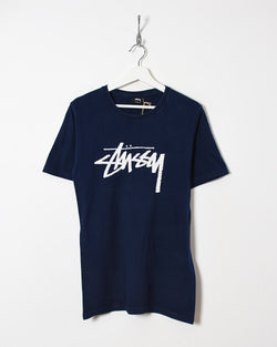 Vintage 00s Cotton Navy Stussy T-Shirt - Small– Domno Vintage