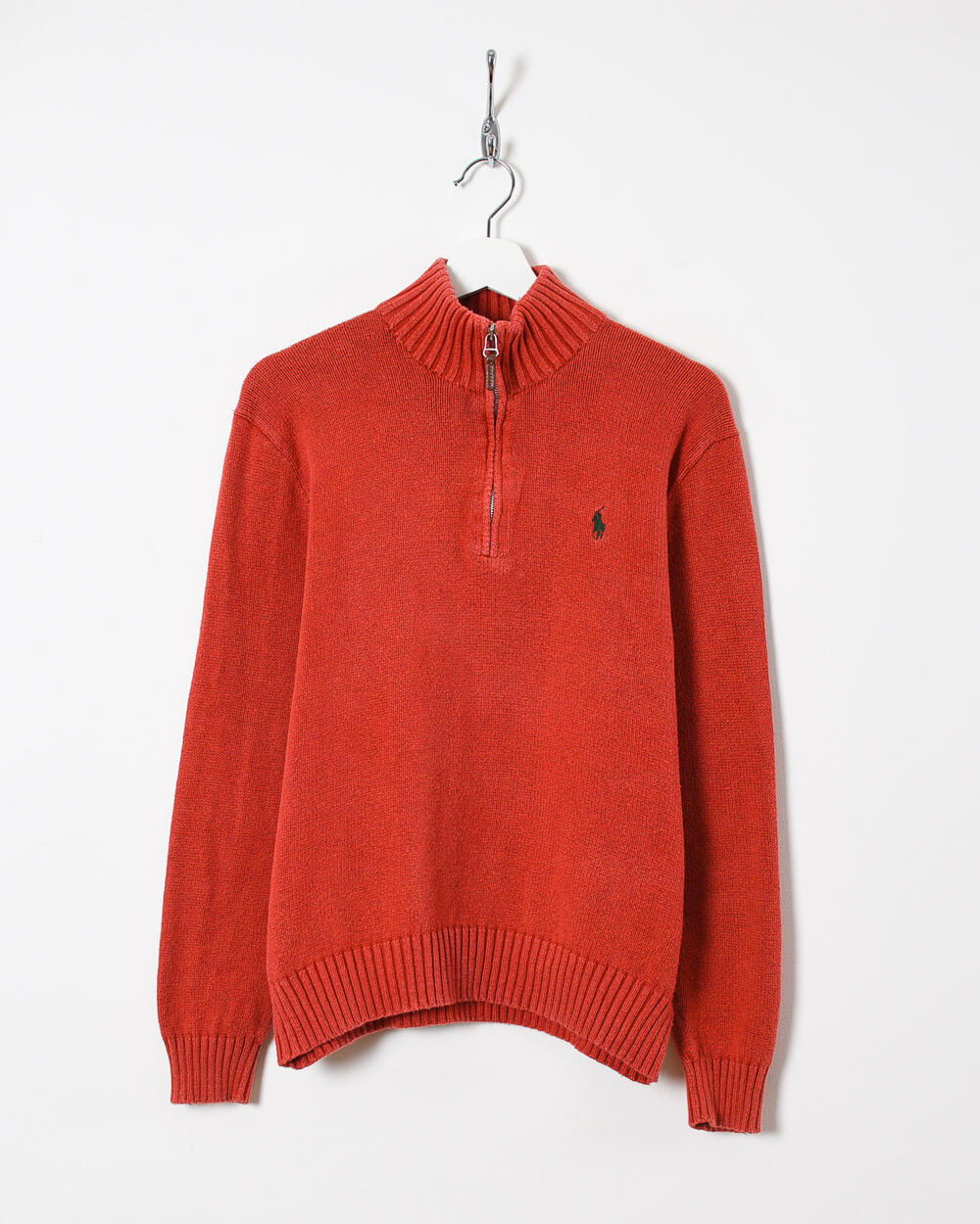 Ralph Lauren Women's 1/4 Zip Knitted Sweatshirt - Large - Domno Vintage 90s, 80s, 00s Retro and Vintage Clothing 