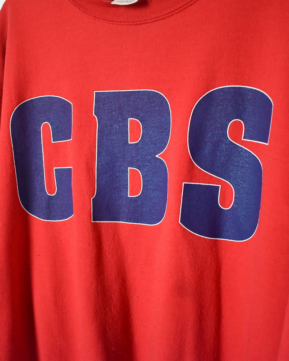 Red Vintage CBS Sweatshirt - Medium