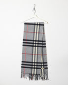 Grey Burberry Cashmere Scarf