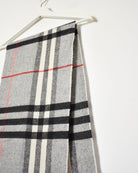 Grey Burberry Cashmere Scarf