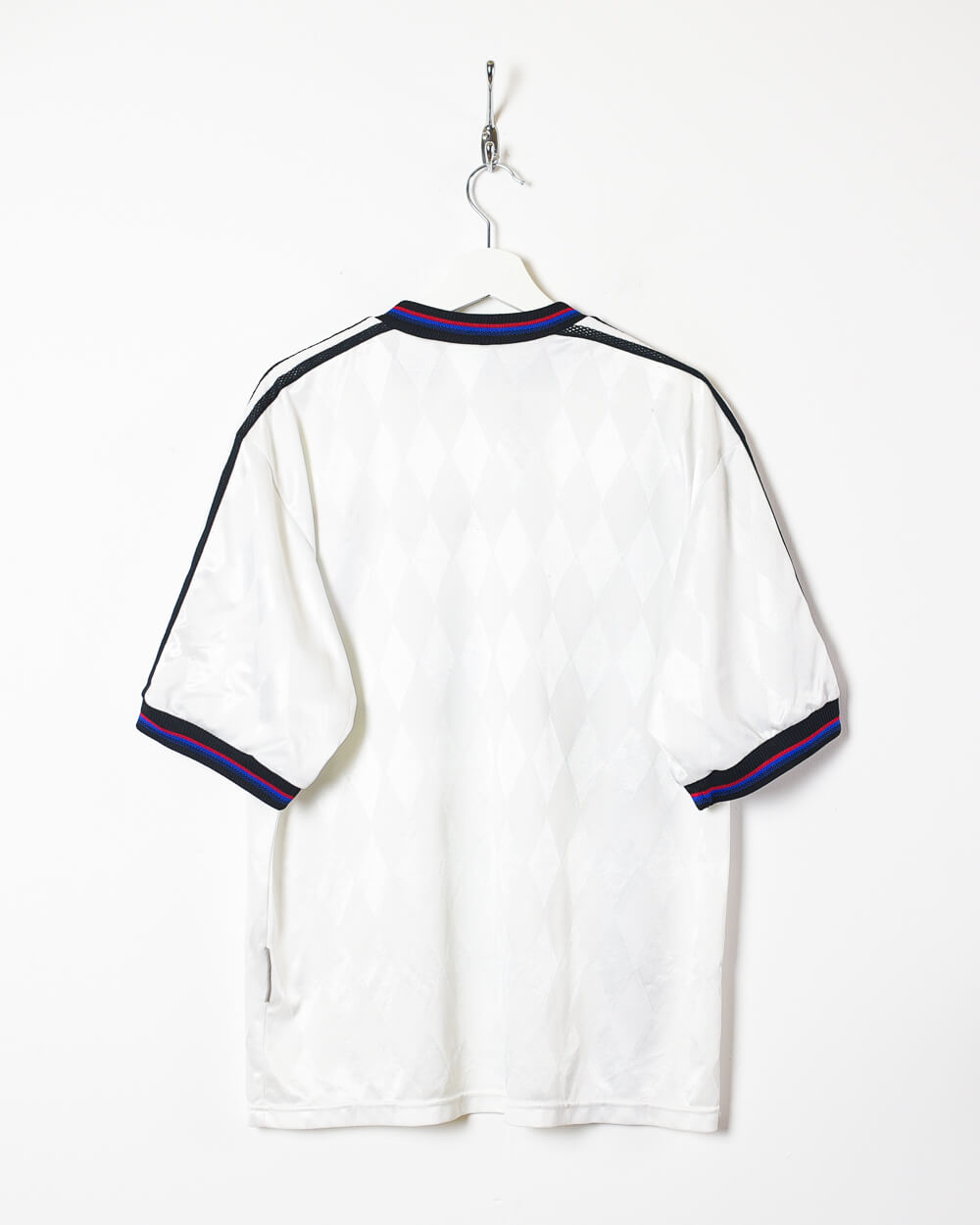 White Adidas Bayern Munich 1995/97 Away Football Shirt - Large