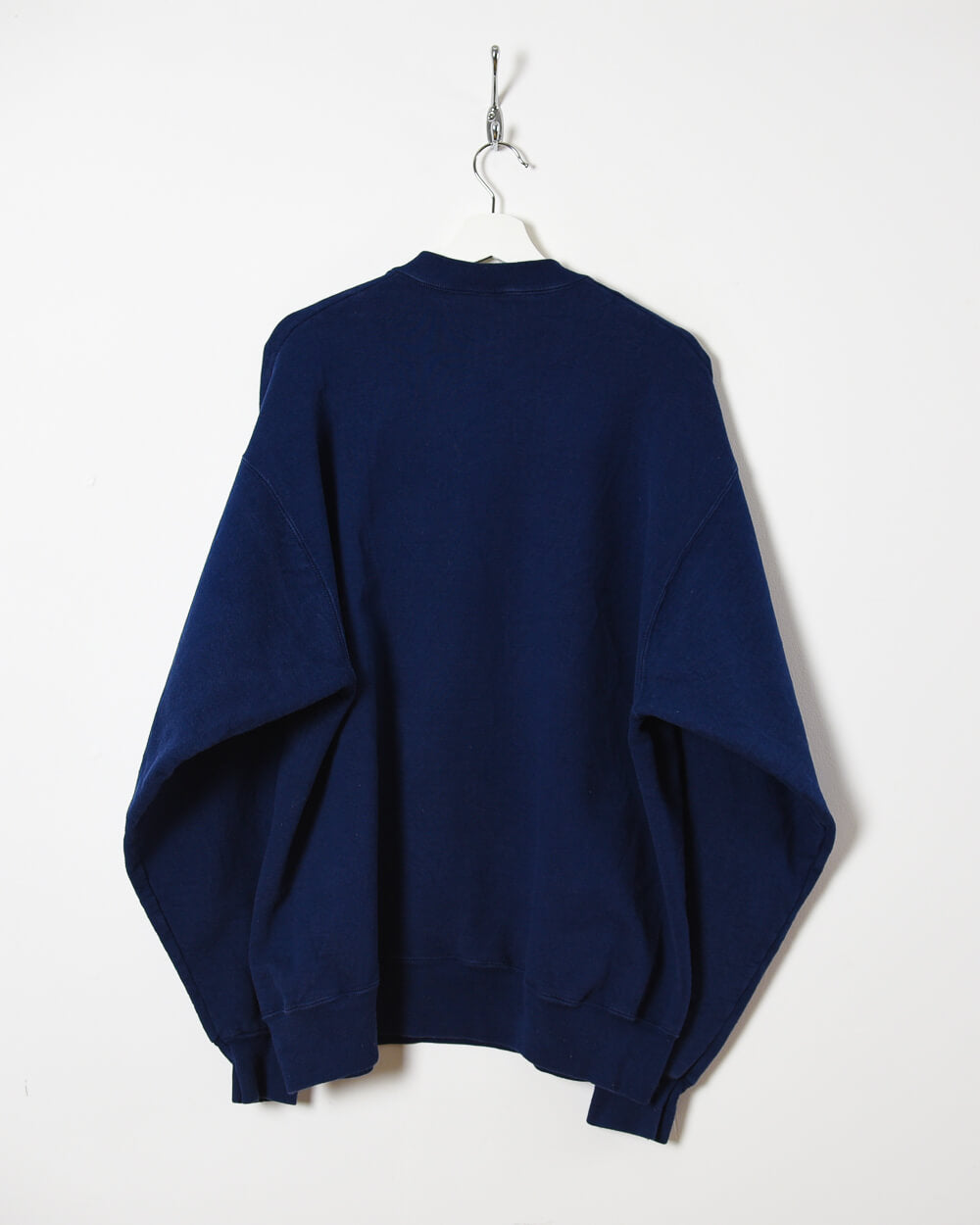 Vintage 90s Cotton Navy Fruit of The Loom Michigan Sweatshirt - X