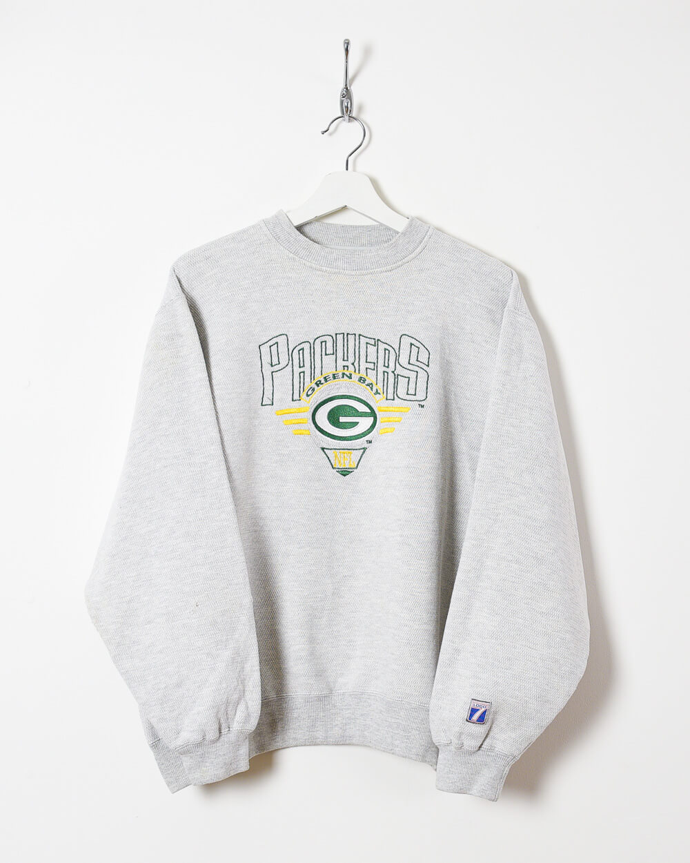 Logo 7 Green Bay Packers Sweatshirt - Medium - Domno Vintage 90s, 80s, 00s Retro and Vintage Clothing 