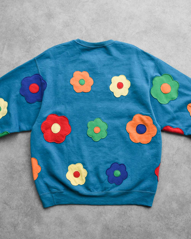 Custom Reworked Nike Flowered Sweatshirt - Small