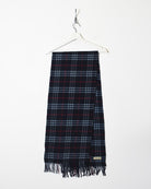 Navy Burberry Merino Wool Scarf