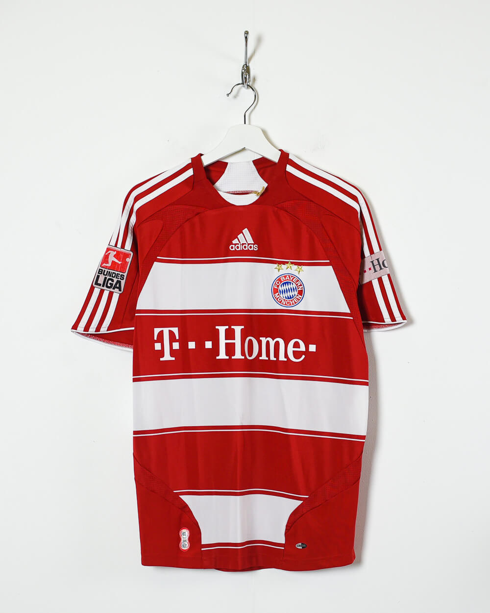 Red Adidas 2007/08 Bayern Munich Home Shirt - Small