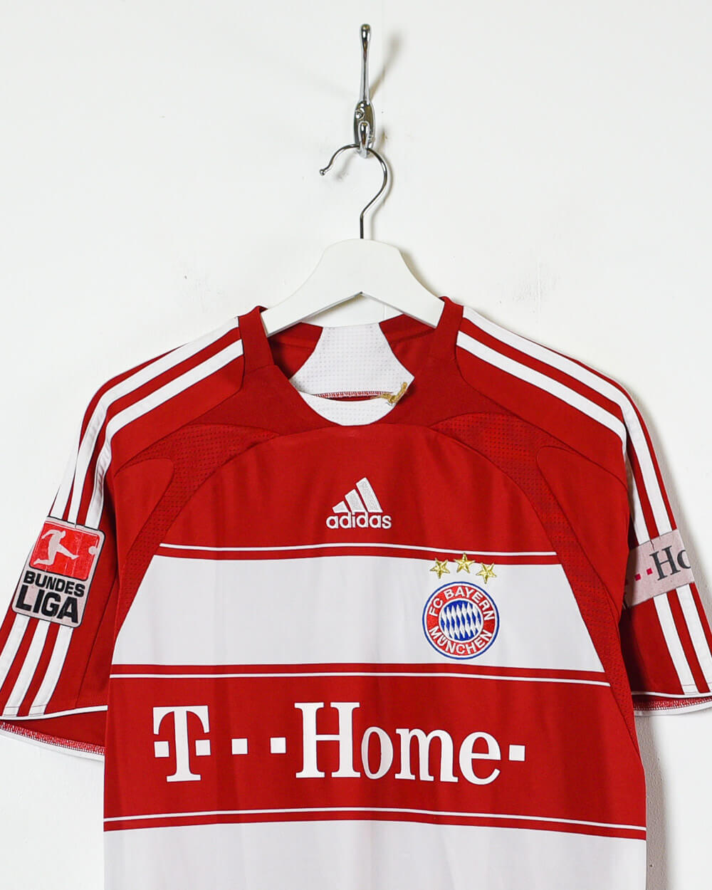 Red Adidas 2007/08 Bayern Munich Home Shirt - Small