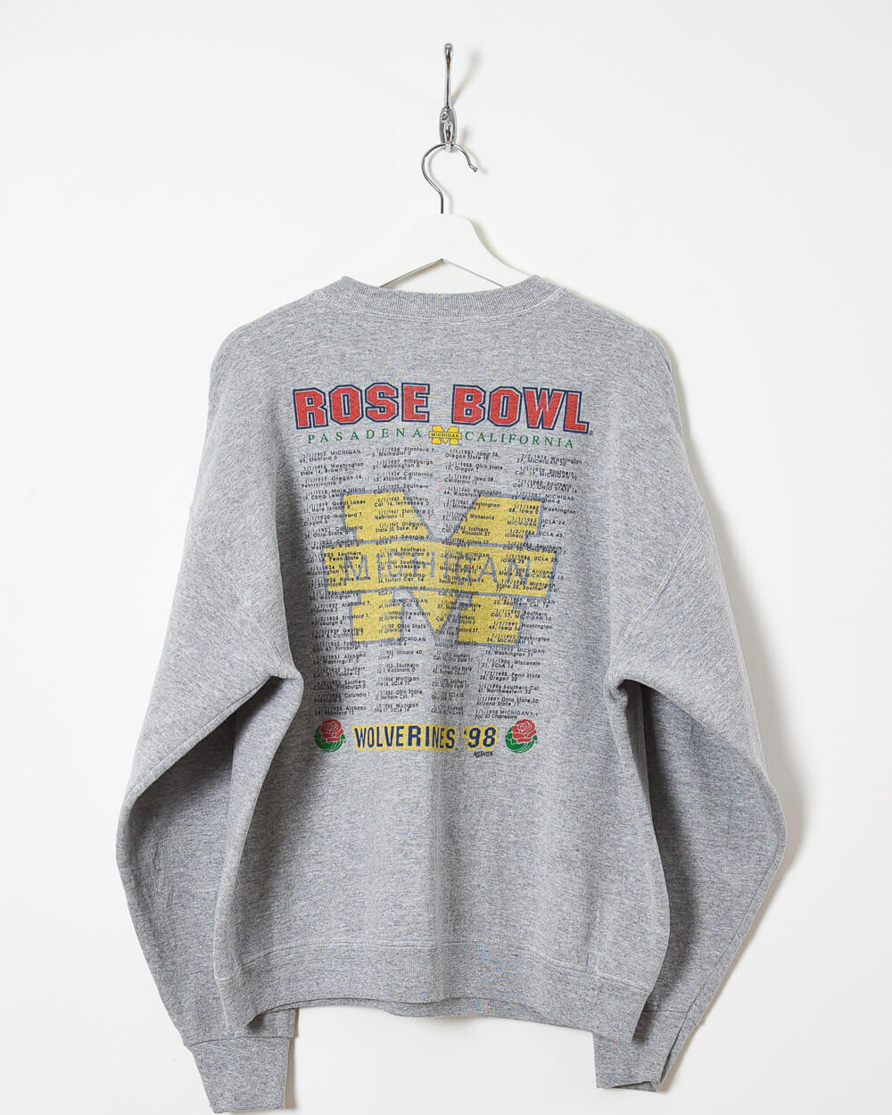 Fruit of The Loom Rose Bowl 1998 Champions Sweatshirt - Large - Domno Vintage 90s, 80s, 00s Retro and Vintage Clothing 