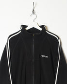 Black Adidas Zip-Through Fleece - Large