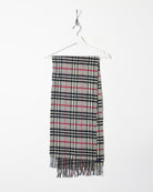 Grey Burberry Cashmere Scarf