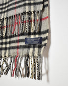 Grey Burberry Cashmere Scarf