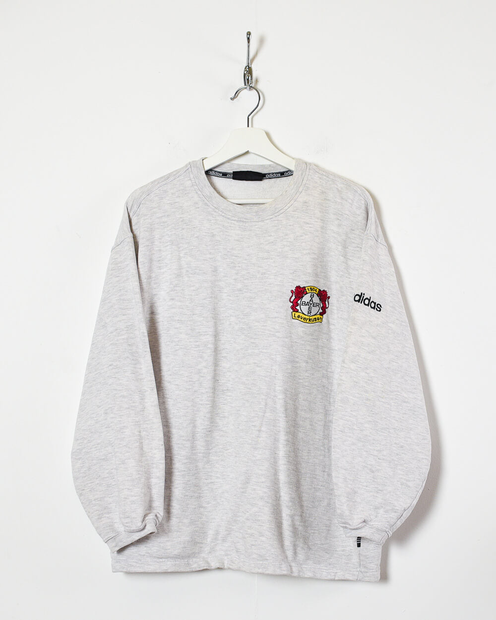 Stone Adidas 90s Bayer Leverkusen Sweatshirt - Medium