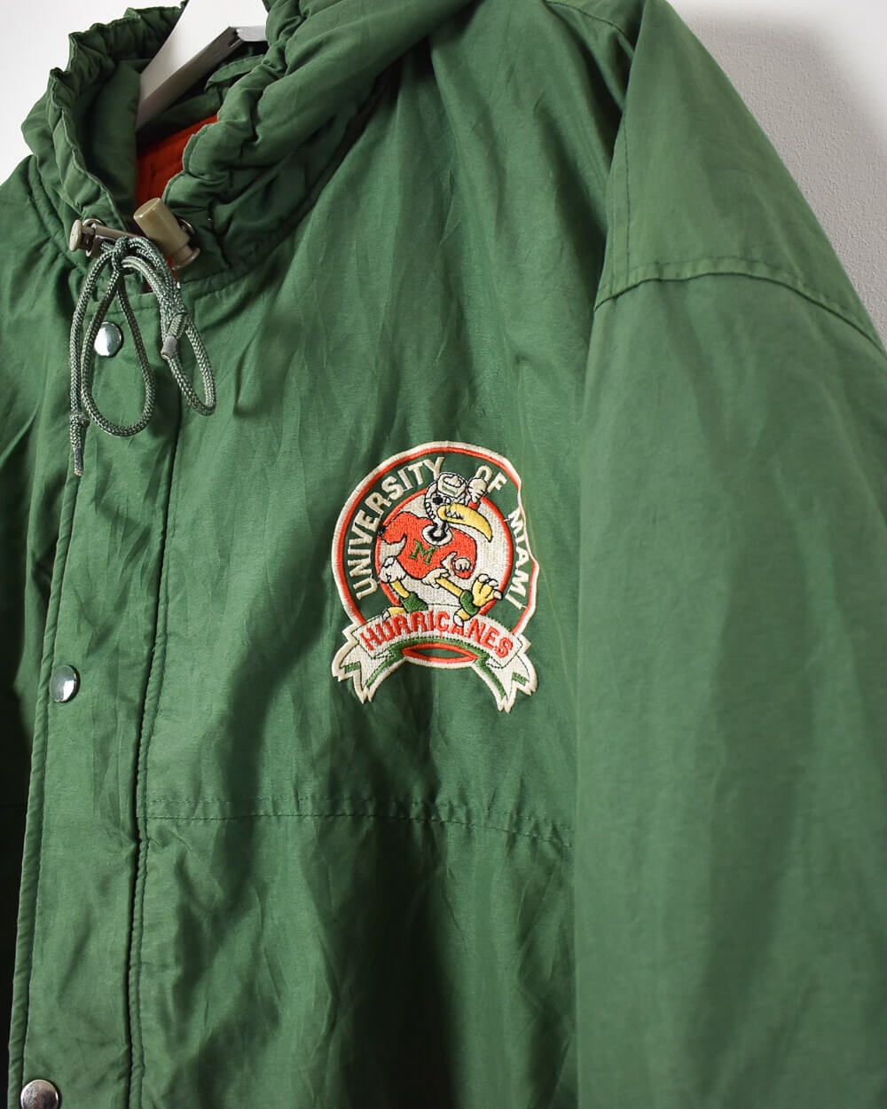 University of Miami (Hurricanes) Hooded Parka – Starter – on sale Vintage 1990s – Size Medium