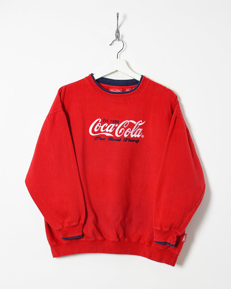 Coca Cola The Real Thing 1886 Sweatshirt - Medium - Domno Vintage 90s, 80s, 00s Retro and Vintage Clothing 