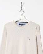 Tommy Hilfiger Knitted Sweatshirt - Large - Domno Vintage 90s, 80s, 00s Retro and Vintage Clothing 