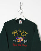 Fruit of The Loom Green Bay Packers 1997 Sweatshirt - Medium - Domno Vintage 90s, 80s, 00s Retro and Vintage Clothing 