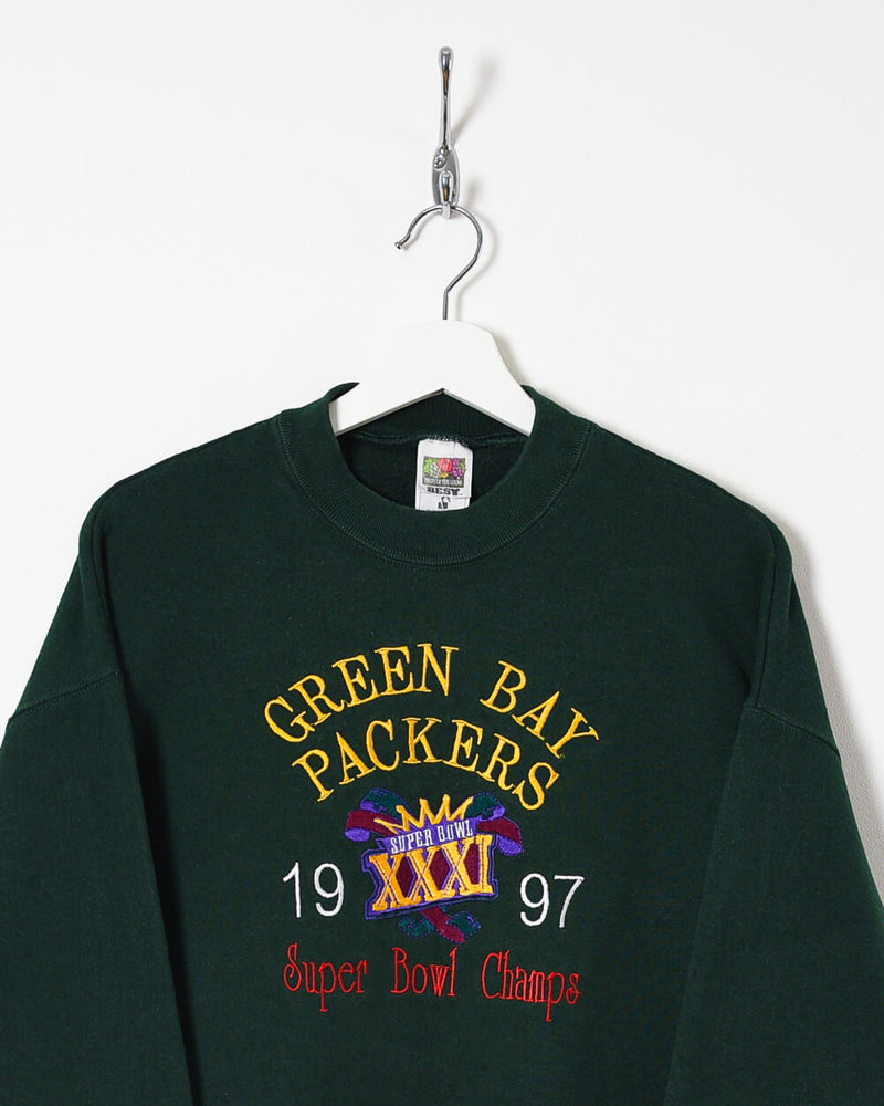 Vintage 00s Green Green Bay Packers T-Shirt - Small Cotton– Domno