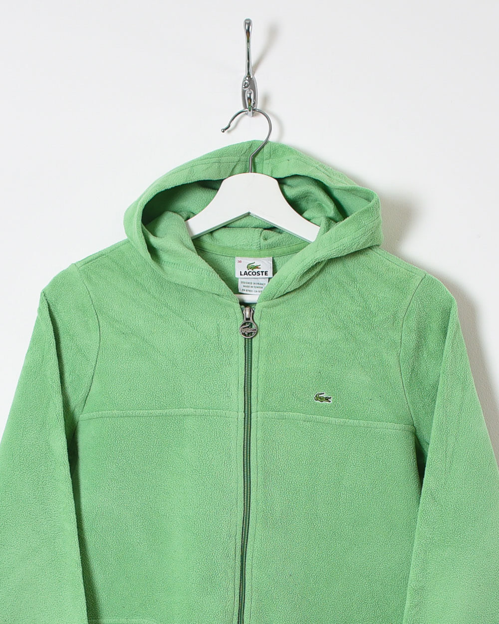 Lacoste Women's Fleece Hoodie - Small - Domno Vintage 90s, 80s, 00s Retro and Vintage Clothing 