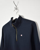 Champion Reverse Weave 1/4 Zip Sweatshirt - X-Small - Domno Vintage 90s, 80s, 00s Retro and Vintage Clothing 