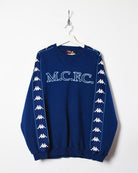 Navy Kappa 90s Manchester City FC Sweatshirt - Large