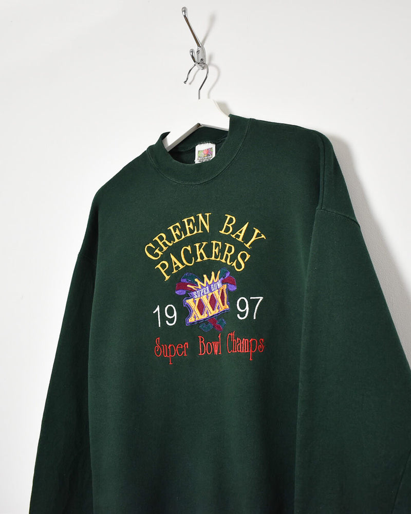 Vintage 90s Cotton Green Champion Green Bay Packers Sweatshirt - Medium–  Domno Vintage