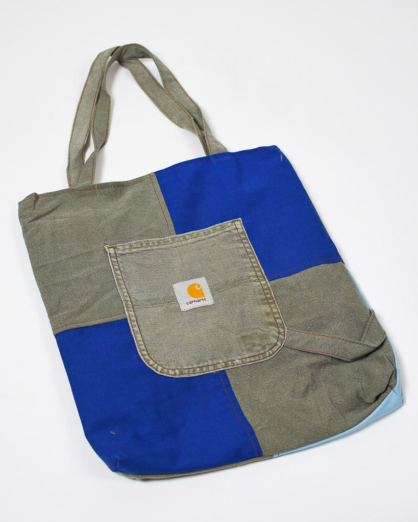 Vintage Colour-Block Neutral Carhartt Reworked Bum Bag– Domno Vintage