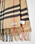 Neutral Burberry Cashmere Scarf