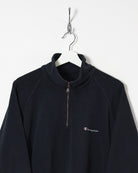 Champion 1/4 Zip Fleece - X-Large - Domno Vintage 90s, 80s, 00s Retro and Vintage Clothing 