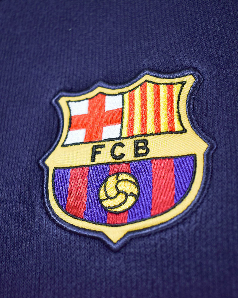 Vintage 00s Red Nike FC Barcelona Warm-Up Sweatshirt - Large Cotton ...