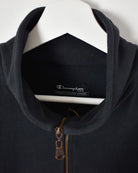 Champion 1/4 Zip Fleece - X-Large - Domno Vintage 90s, 80s, 00s Retro and Vintage Clothing 