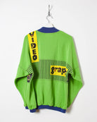 Adidas Video Graphic Take Off 1/4 Zip Sweatshirt - Small - Domno Vintage 90s, 80s, 00s Retro and Vintage Clothing 