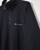 Champion 1/4 Zip Fleece - X-Large - Domno Vintage 90s, 80s, 00s Retro and Vintage Clothing 