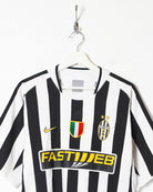 White Nike Juventus 2003/04 Home Football Shirt - Large