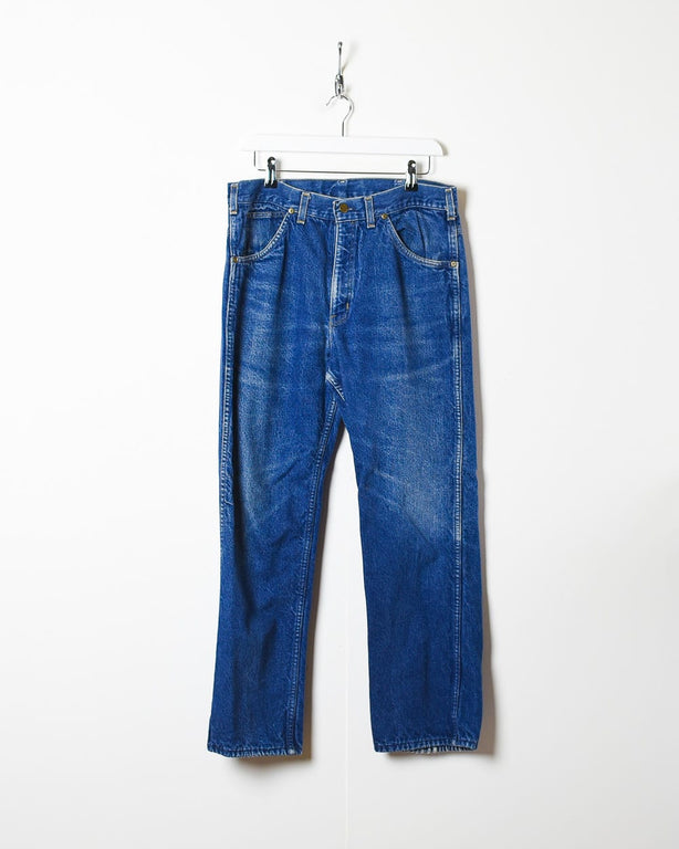 Blue Carhartt Flannel Lined Jeans - W32 L30