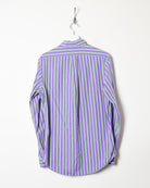 Purple Polo Ralph Lauren Striped Shirt - Medium