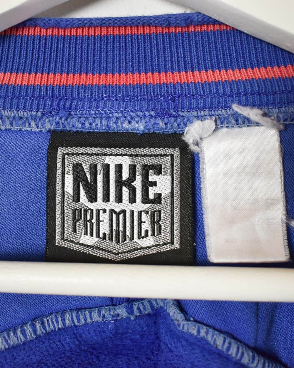 Blue Nike Premier 90s PSG Pullover Drill Warm-up Jacket - Small