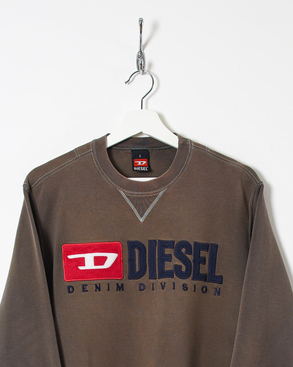 Diesel Denim Division Sweatshirt - Small - Domno Vintage 90s, 80s, 00s Retro and Vintage Clothing 