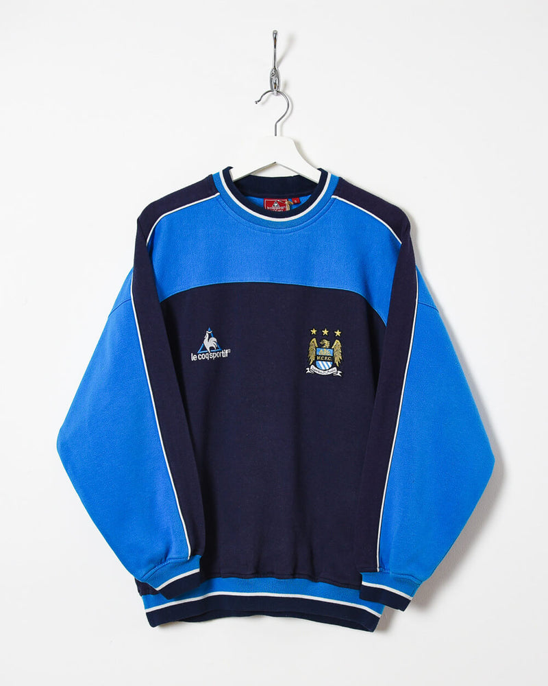 Le Coq Sportif Manchester City Sweatshirt - Small - Domno Vintage 90s, 80s, 00s Retro and Vintage Clothing 