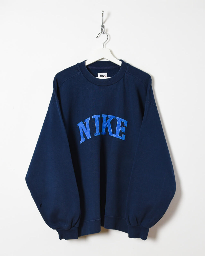 Vintage 00s Navy Nike NY Yankees Hoodie - Medium Cotton– Domno Vintage