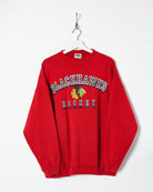 Red Black Hawks Hockey Sweatshirt - X-Large