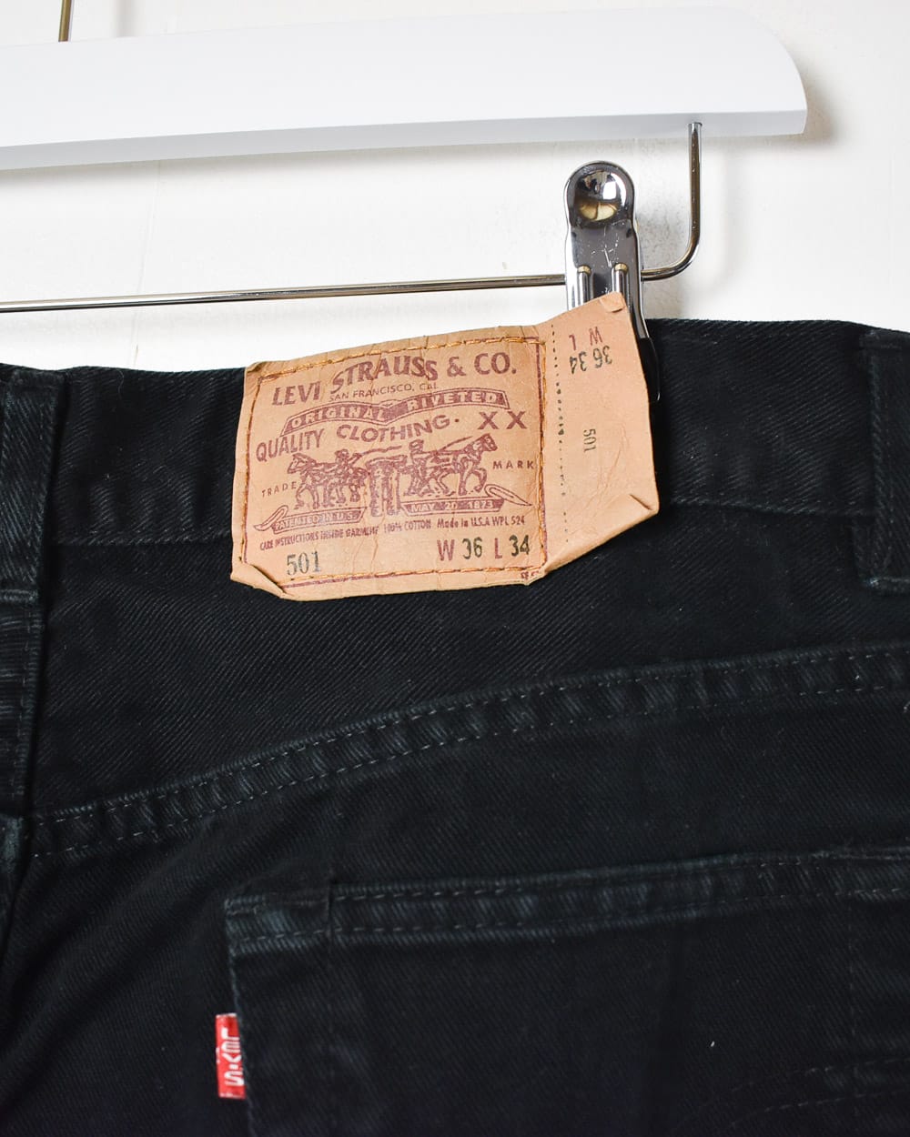 Black Levi's USA 501 Jeans - W36 L34