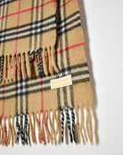 Neutral Burberry Lambswool Scarf