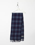 Navy Burberry Lambswool Scarf