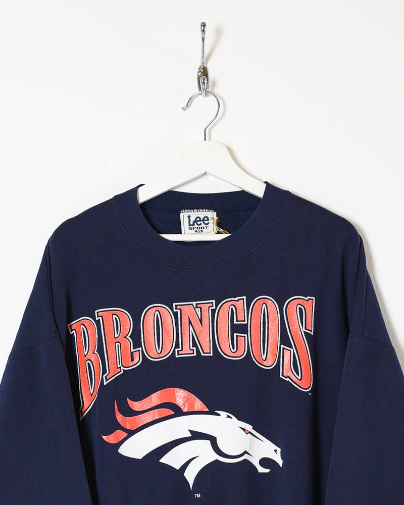 Vintage 90s Navy Denver Broncos Sweatshirt - XX-Large Cotton– Domno Vintage