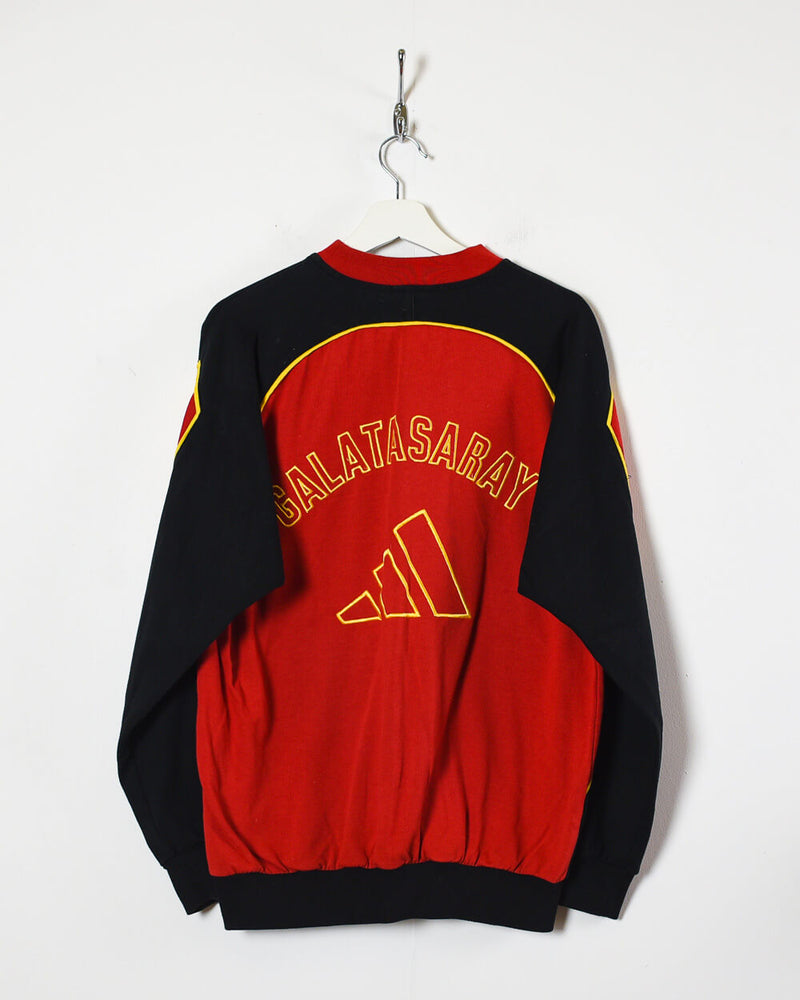 MIlan Sweatshirt with hood 3 Stripes Red Black 2016/17 Adidas Size L Color  Black