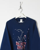 Beauty and the Beast Sweatshirt - Large - Domno Vintage 90s, 80s, 00s Retro and Vintage Clothing 