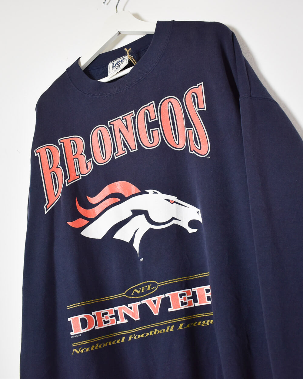 Navy Lee Broncos Denver NFL Sweatshirt - X-Large