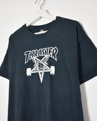 Navy Thrasher T-Shirt - Large