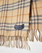 Neutral Burberry Cashmere Scarf